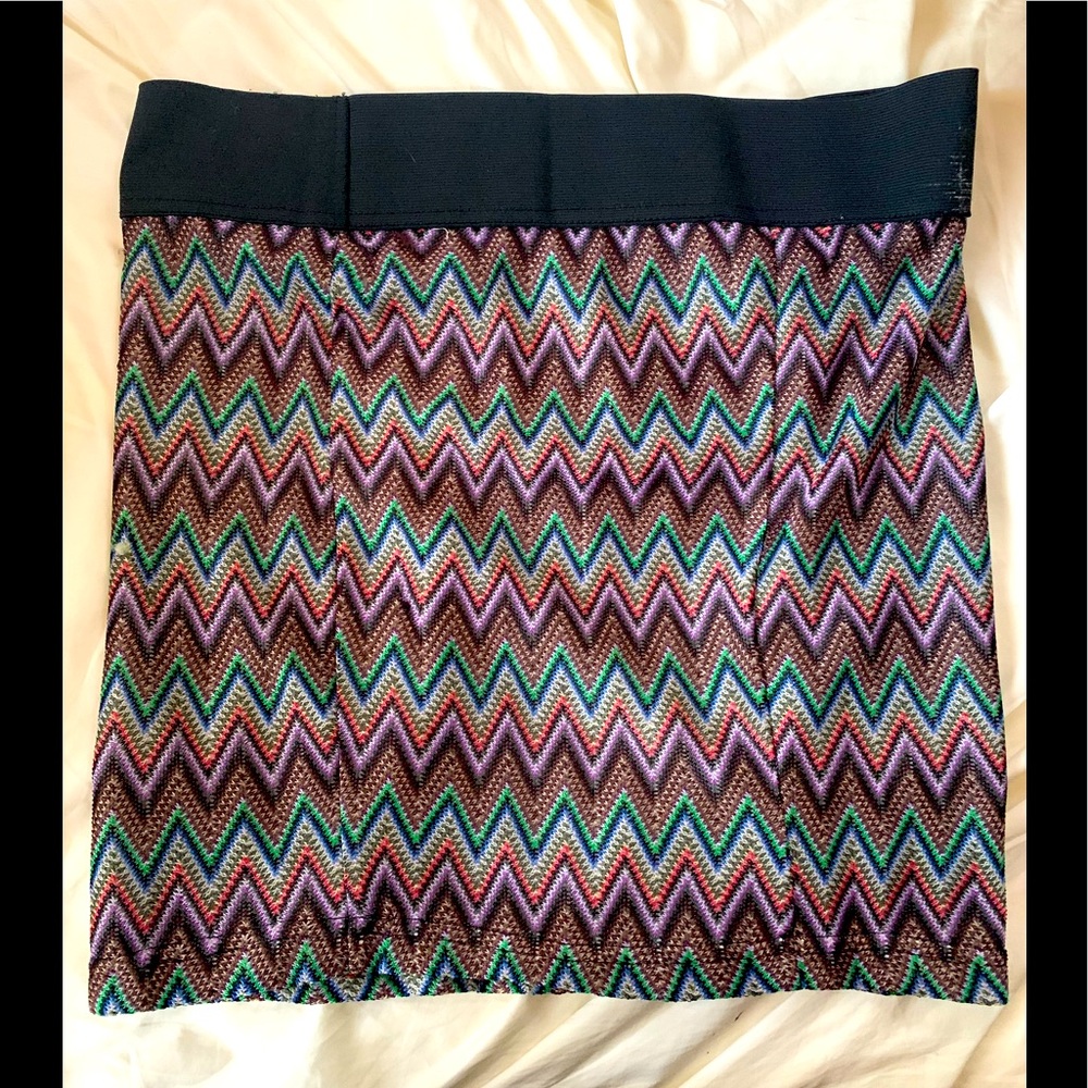 Charlotte Russe patterned mini skirt